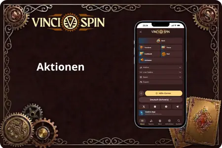 Vincispin Aktionen
